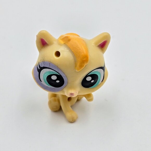 Littlest Pet Shop Fuzzette Fluffball #49 Cat Surprise Families LPS Toy 2016 Read - Picture 3 of 8